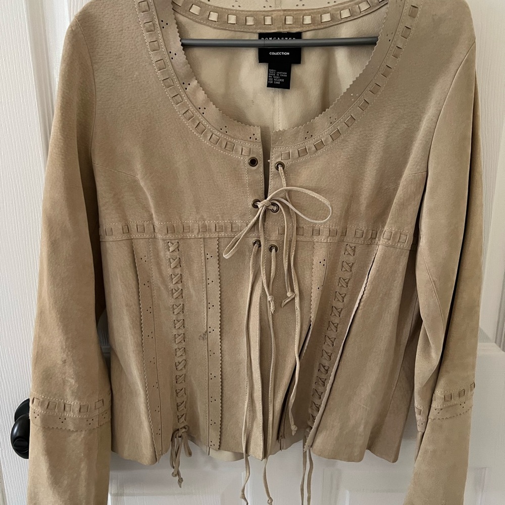 Doncaster Collection Tan Suede Jacket for Women